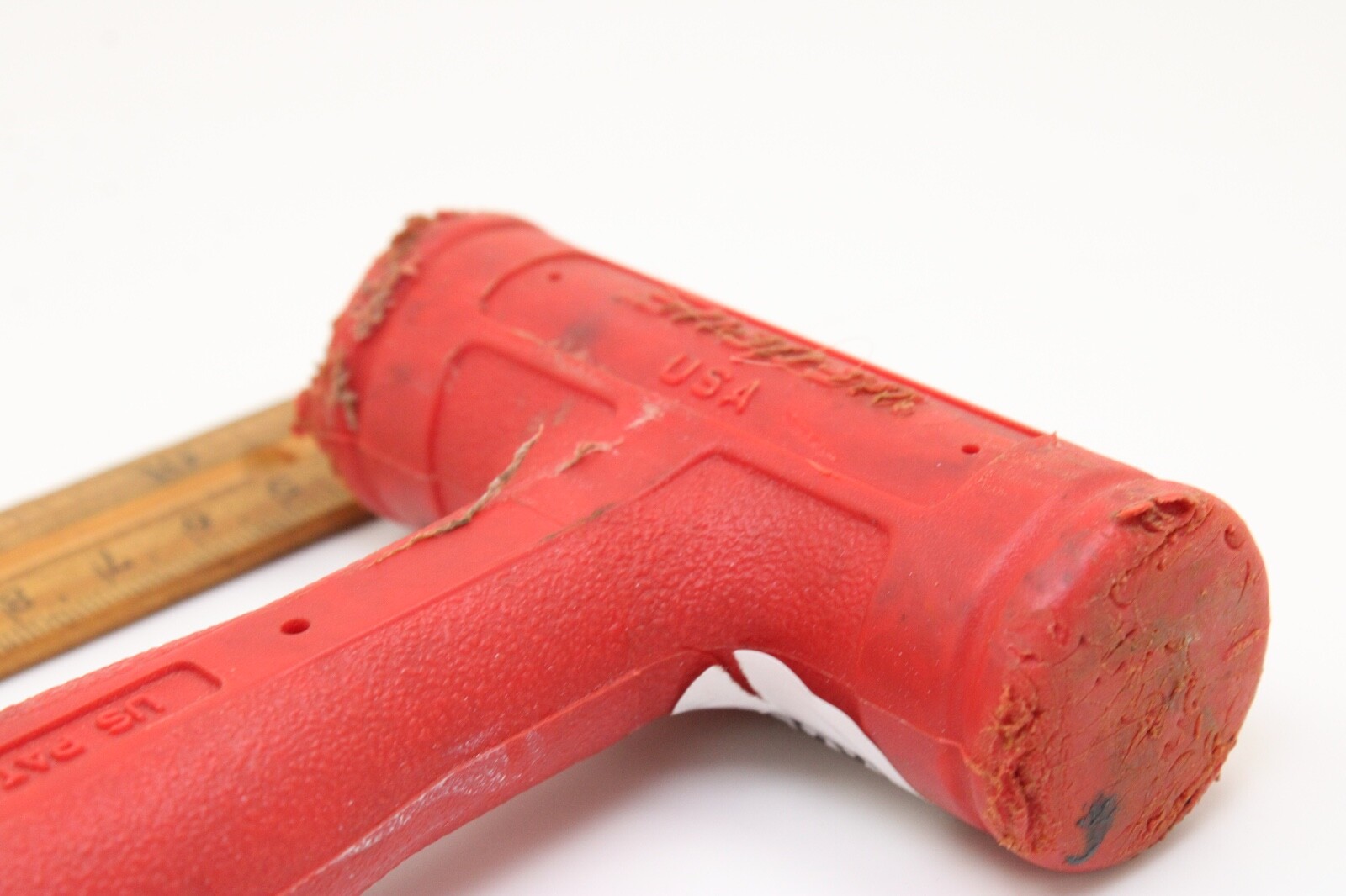 Snap-on HBSE10 10oz/550g 10″ RED Handle Soft Grip Soft Face Dead Blow Hammer USA