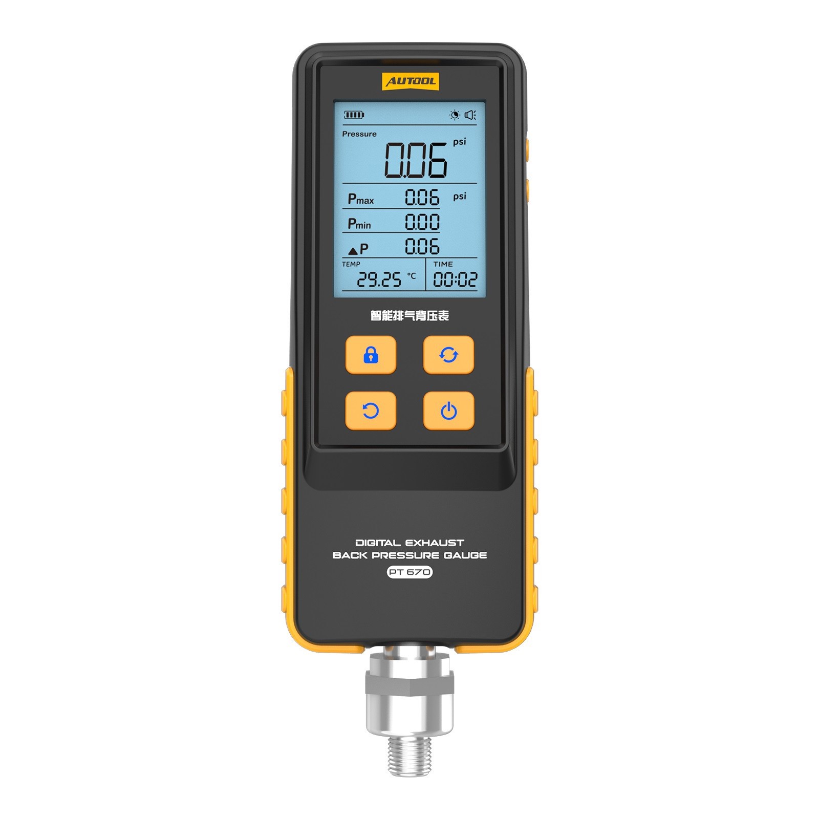 AUTOOL Digital Exhaust Back Pressure Tester Gauge Catalytic Converter Diagnostic