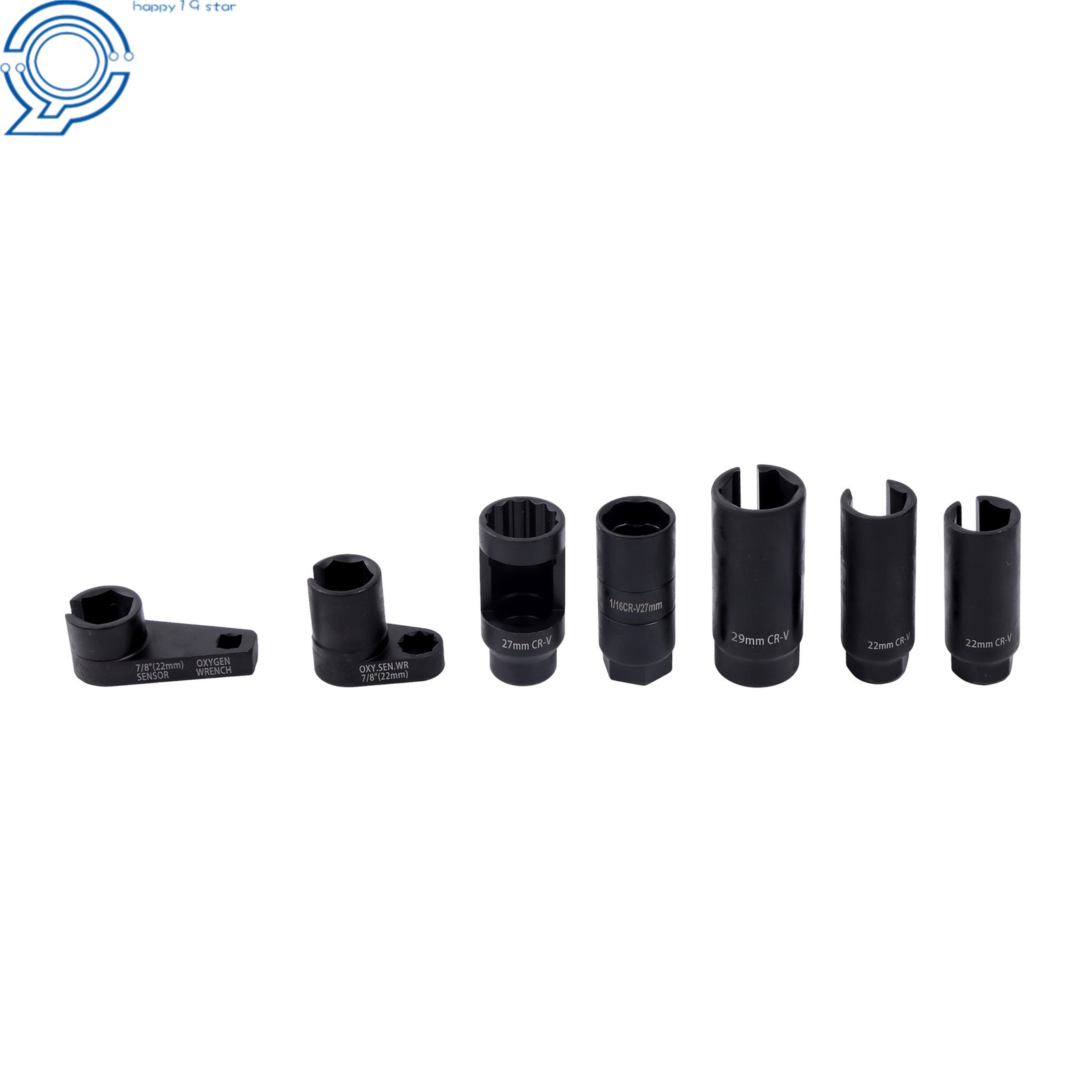 7Pcs Set Oxygen Sensor Socket Automotive Sensor Auto Tool Set Sensor Socket
