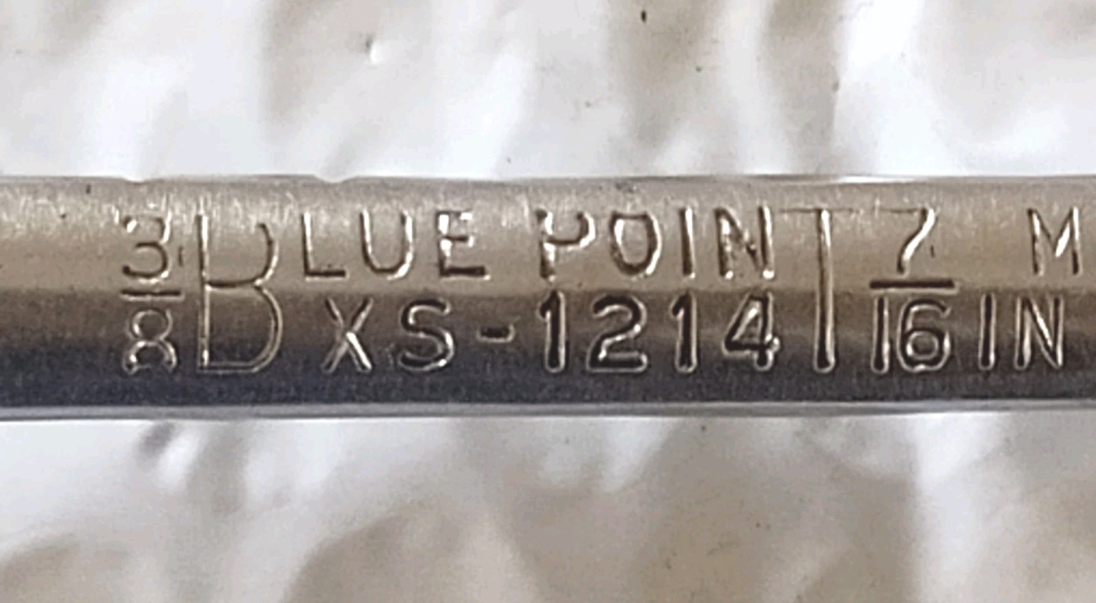 BLUE POINT XS-1214, 3/8″ x 7/16″ DBL. BOX WRENCH, 4.8″ LONG, 12 POINT.