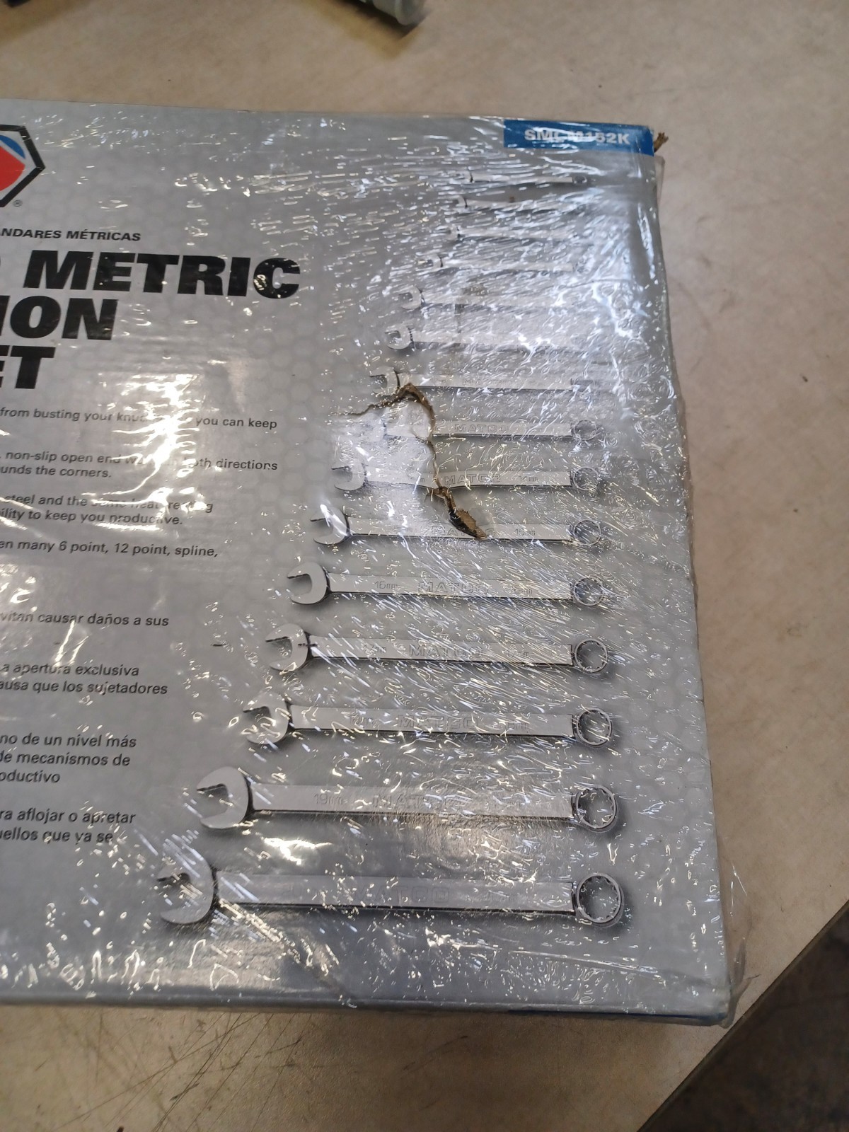 Matco tools SMCM152K 15pc Metric Combination Wrench Set 7-20mm