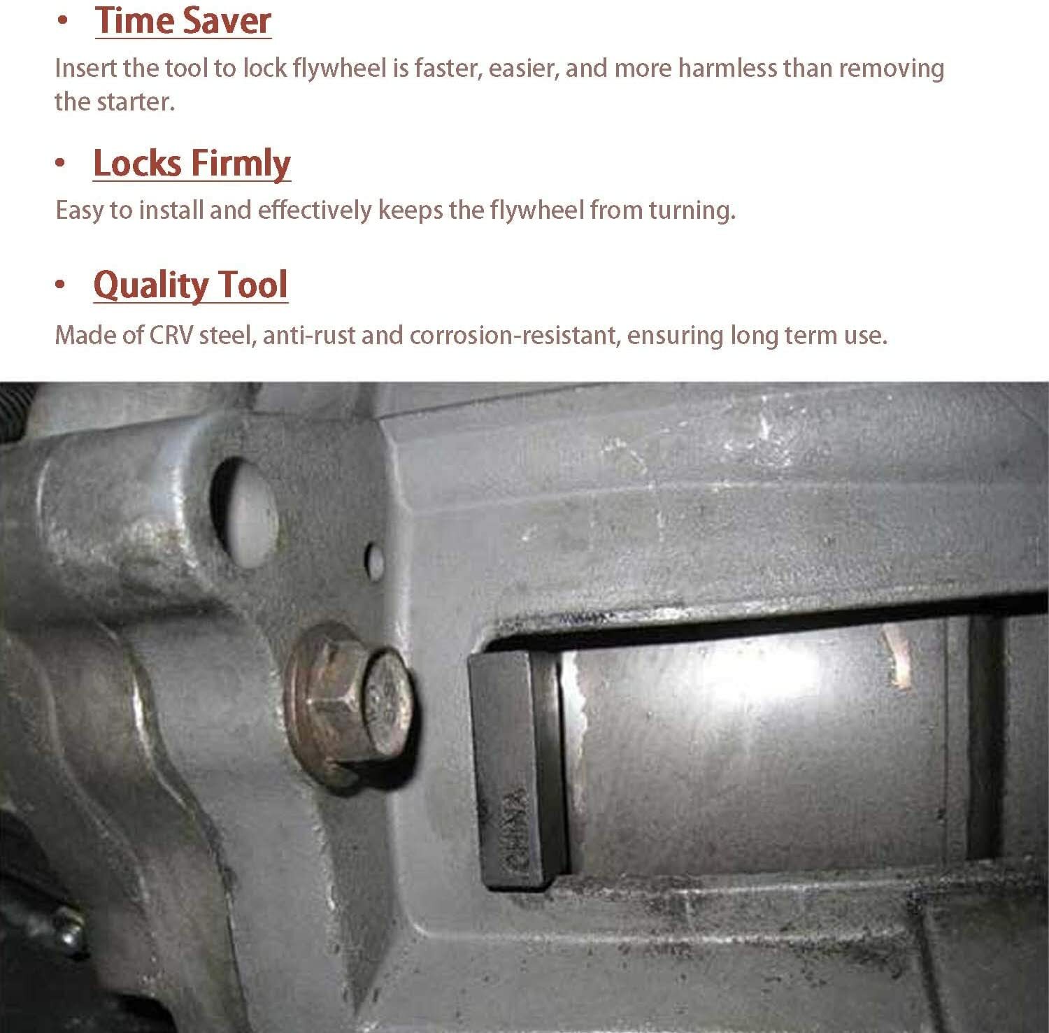 Flywheel Locking Tool with 36mm 3/4???? Socket for 6.6L Duramax