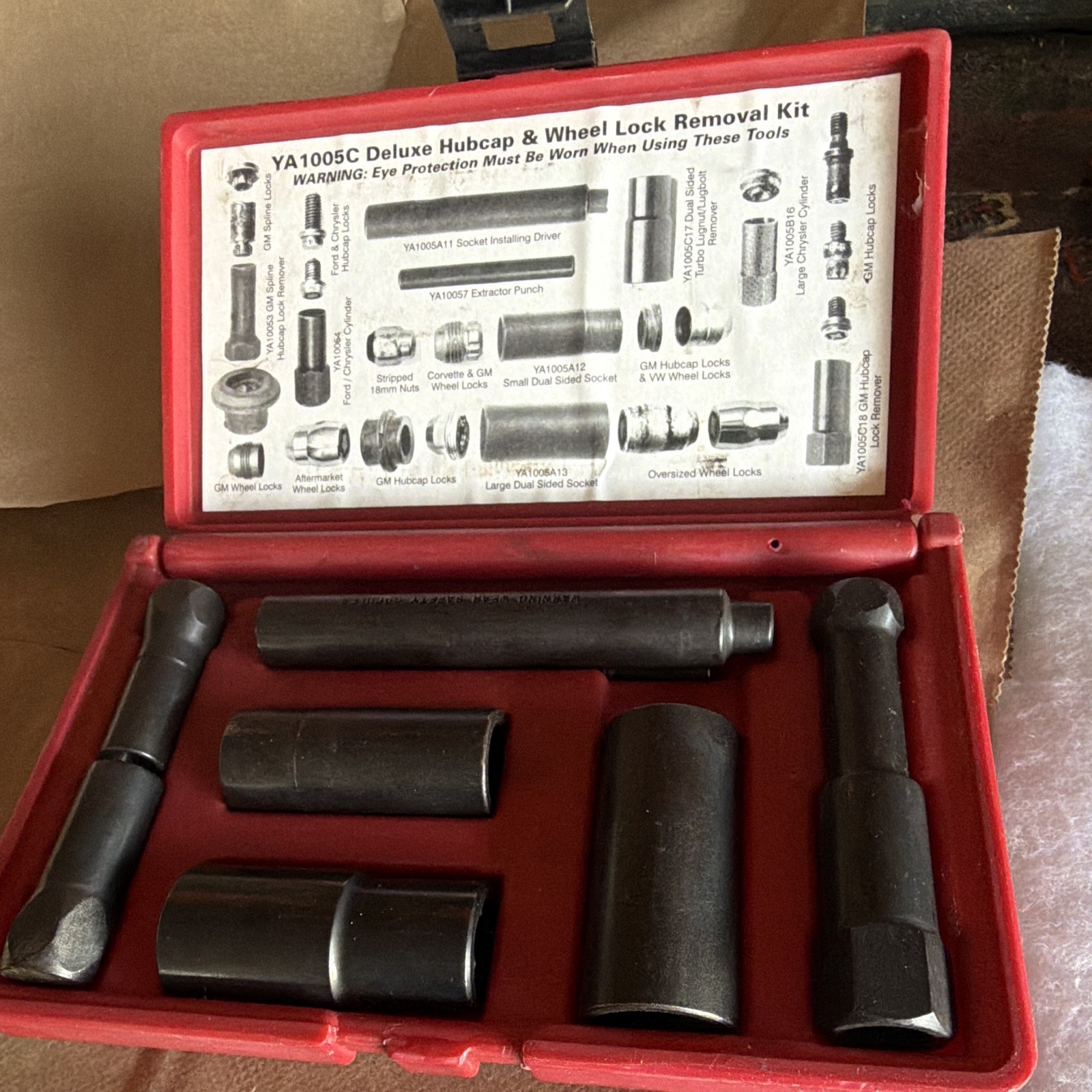 Blue-Point YA1005C Deluxe Hubcap & Wheel Lock Removal Kit – 100% COMPLETE