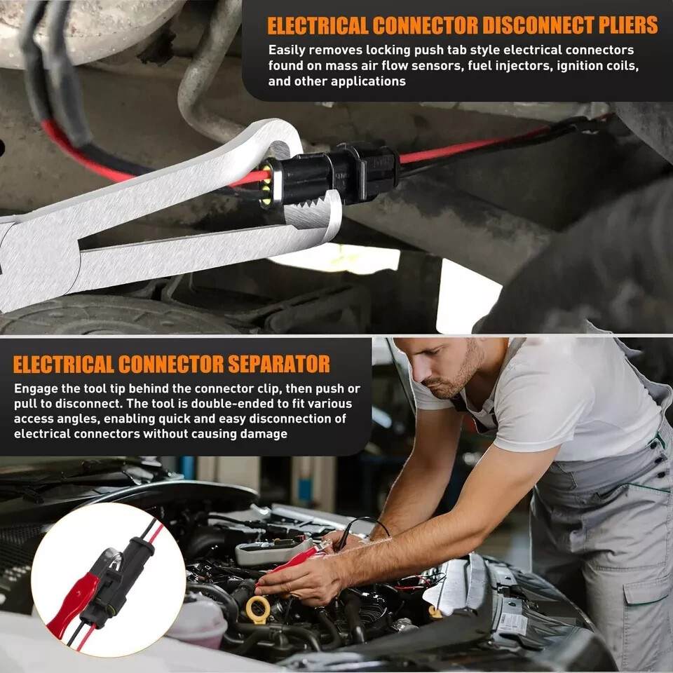 Electrical Disconnect Pliers 37960, Electrical Connector Separator 13120（2 pcs）