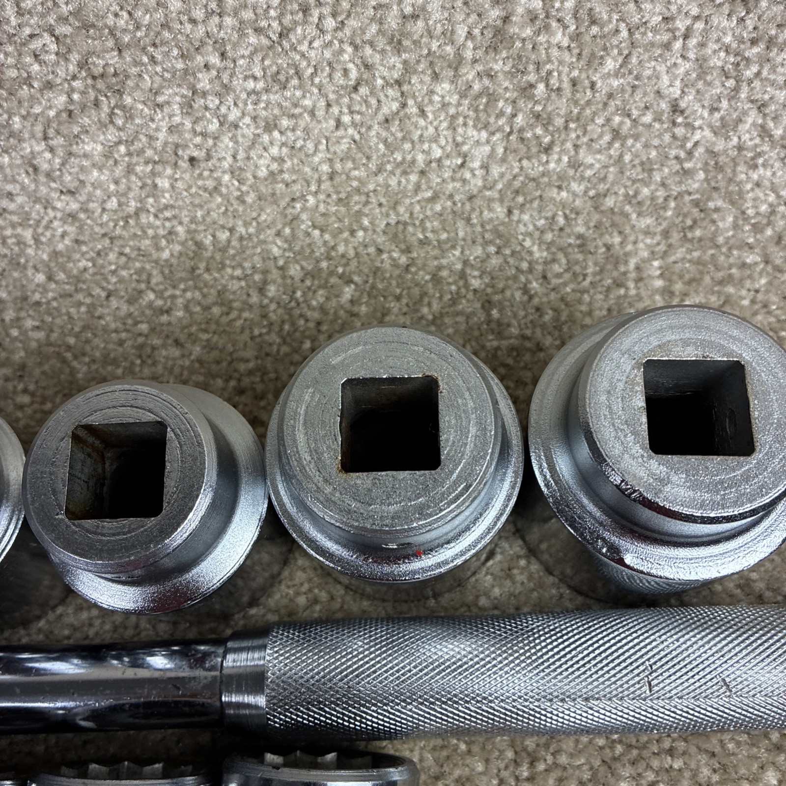 PROTO 3/4 Drive Flex Head Breaker Bar ,11 Sockets ,Craftsman Extension SAE