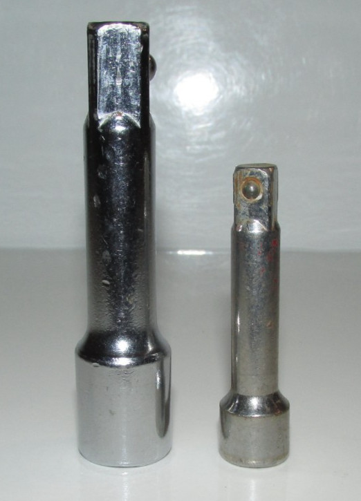 T #196 – Unbranded Set of 2 Drive extension bars 1/4″ and 3/8″ See Description