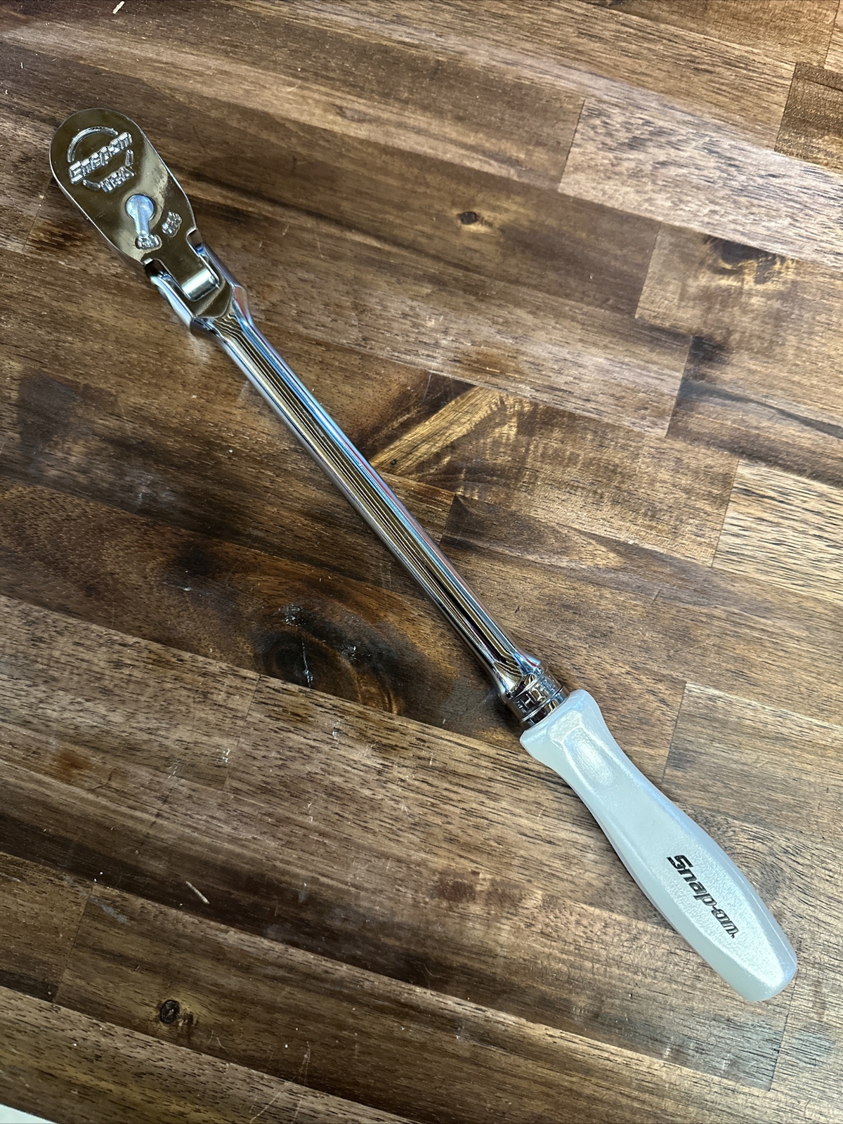 *RARE* NEW Snap On 3/8″ FHLFD80 PEARL WHITE Handle Ratchet FREE PRIORITY SHIPPIN