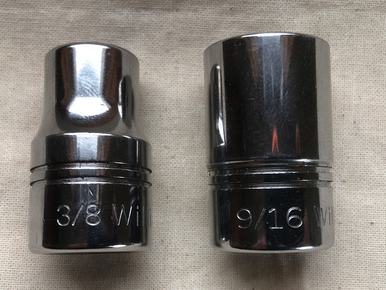 Two Williams U.S.A. 1/2″ Drive 8-Point Double Square Sockets: ST-812 & ST-818