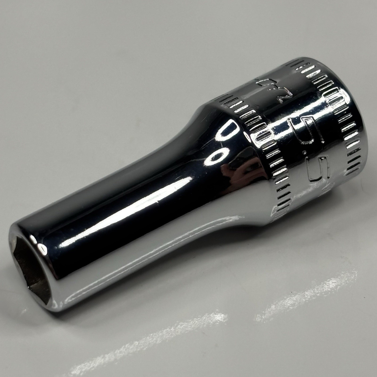 Snap On Tools TMMS5.5 1/4 Dr 6Pt Metric 5.5mm Flank Dr Semi Deep Socket USA 1996