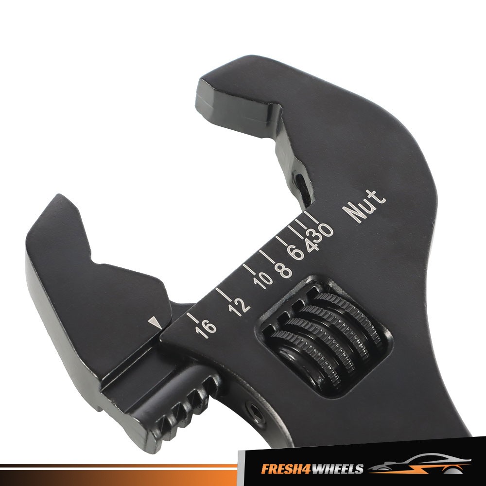 Black Aluminum 3AN-16AN Adjustable Wrench Tool Spanner For Hose End Fitting
