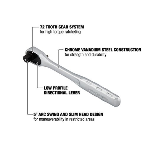3/8-Inch Drive Ratchet Wrench, Quick Release, SAE Socket Tool, Durable Hand Tool