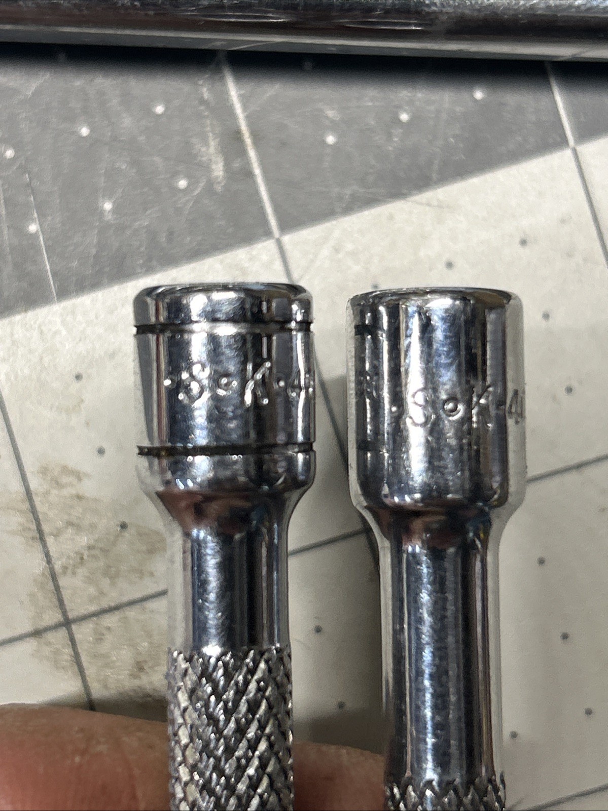 4- SK 1/4” Drive Extensions Locking And Wobble 15”-14”-7”-6”