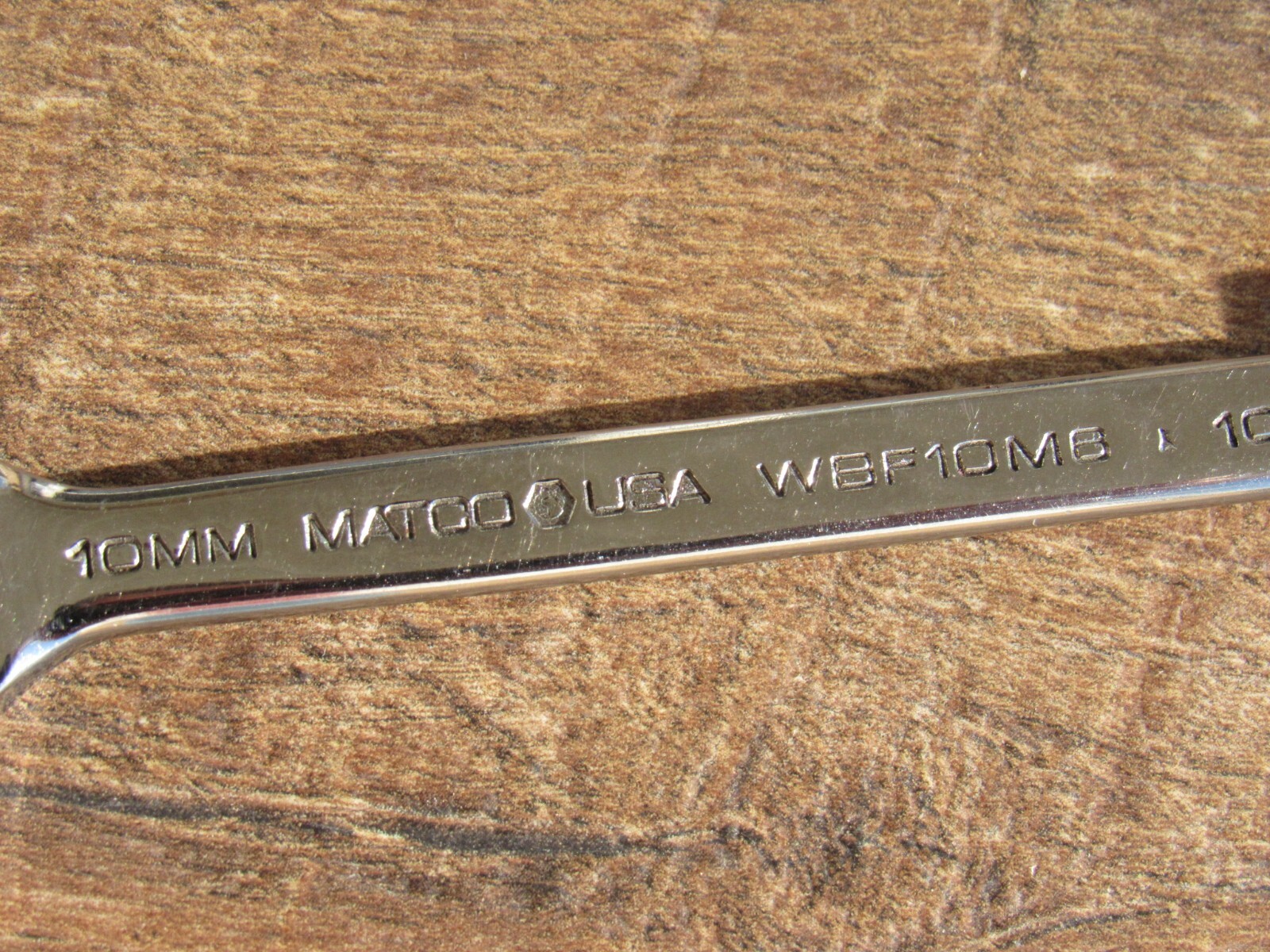 RARE MATCO 10MM WBF10M6 CHROME METRIC SPECIALTY WRENCH 10 MM WBF10 M6 NICE USED