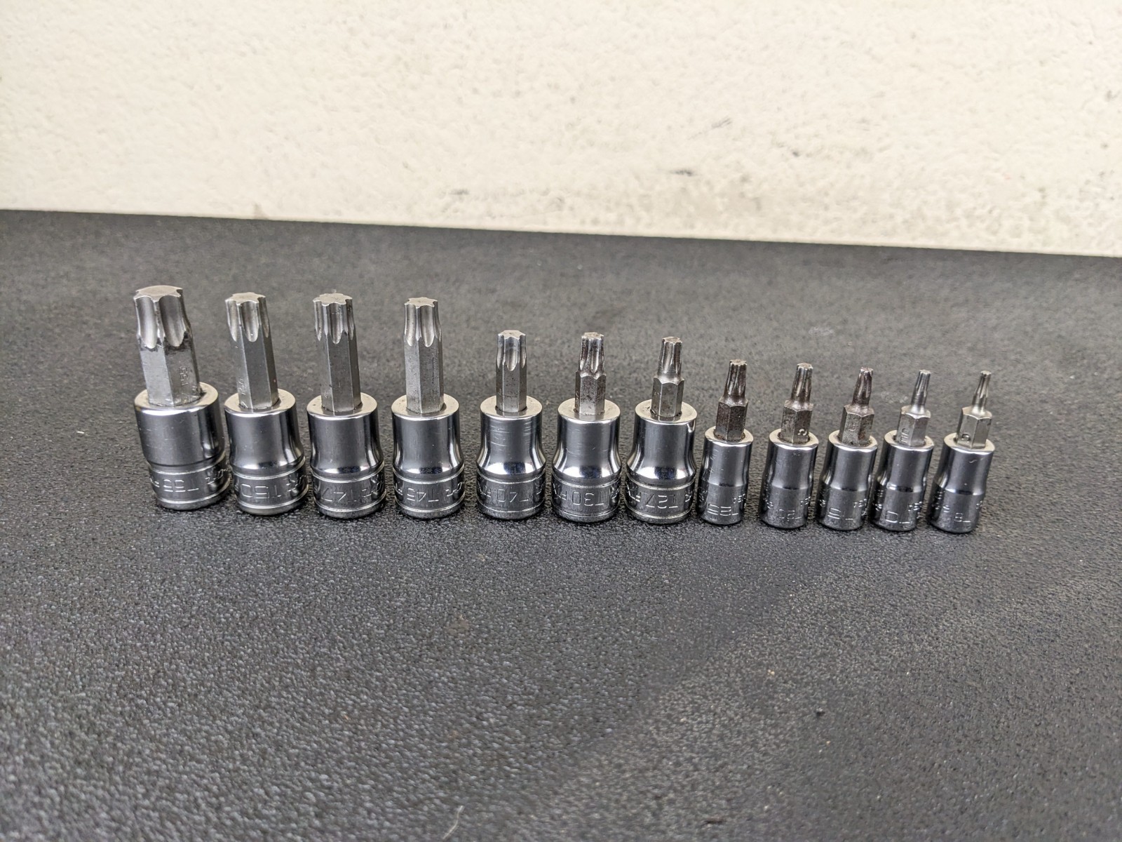 #bp500 Snap-on Tools 12 Pc Combo Drive TORX Bit Socket Set 212EFTXY