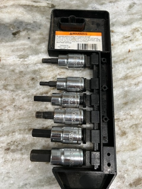 Pittsburgh 3/8 Inch Drive 6 Pc Impact Hex Socket Set Metric
