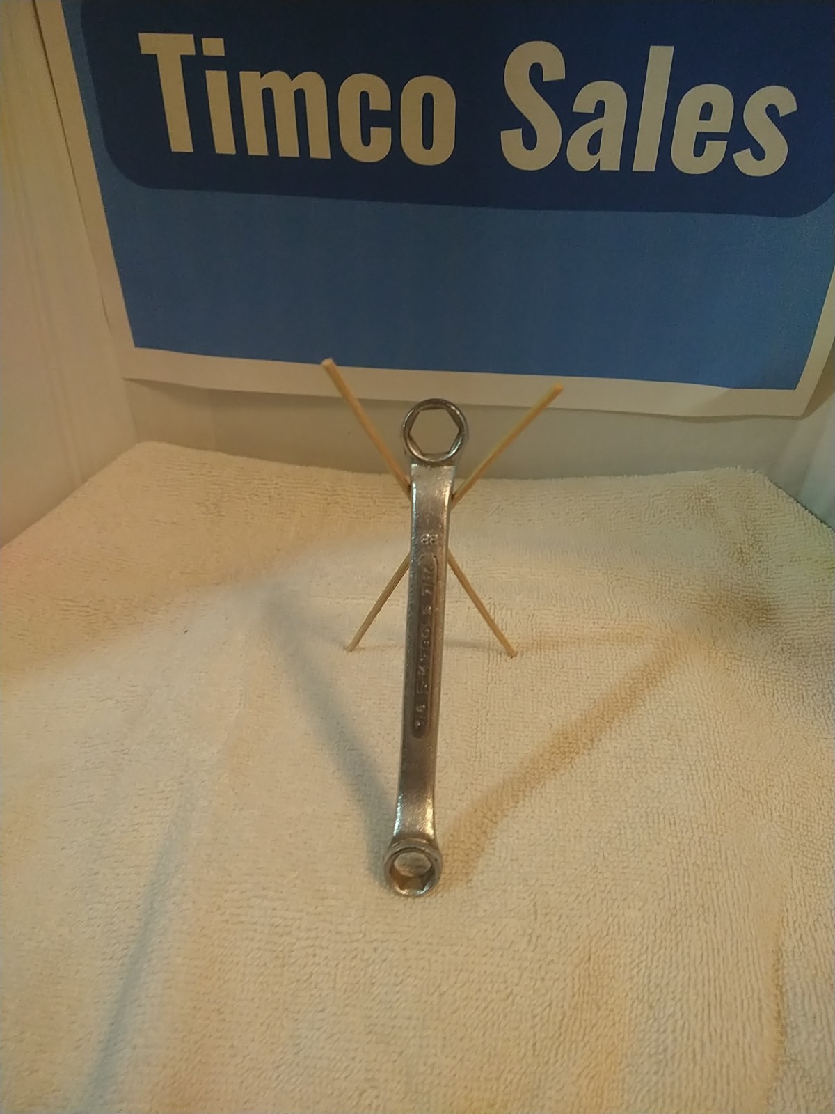 S-K TOOLS M-1214 DOUBLE BOX END WRENCH 3/8″ X 7/16″ – USA