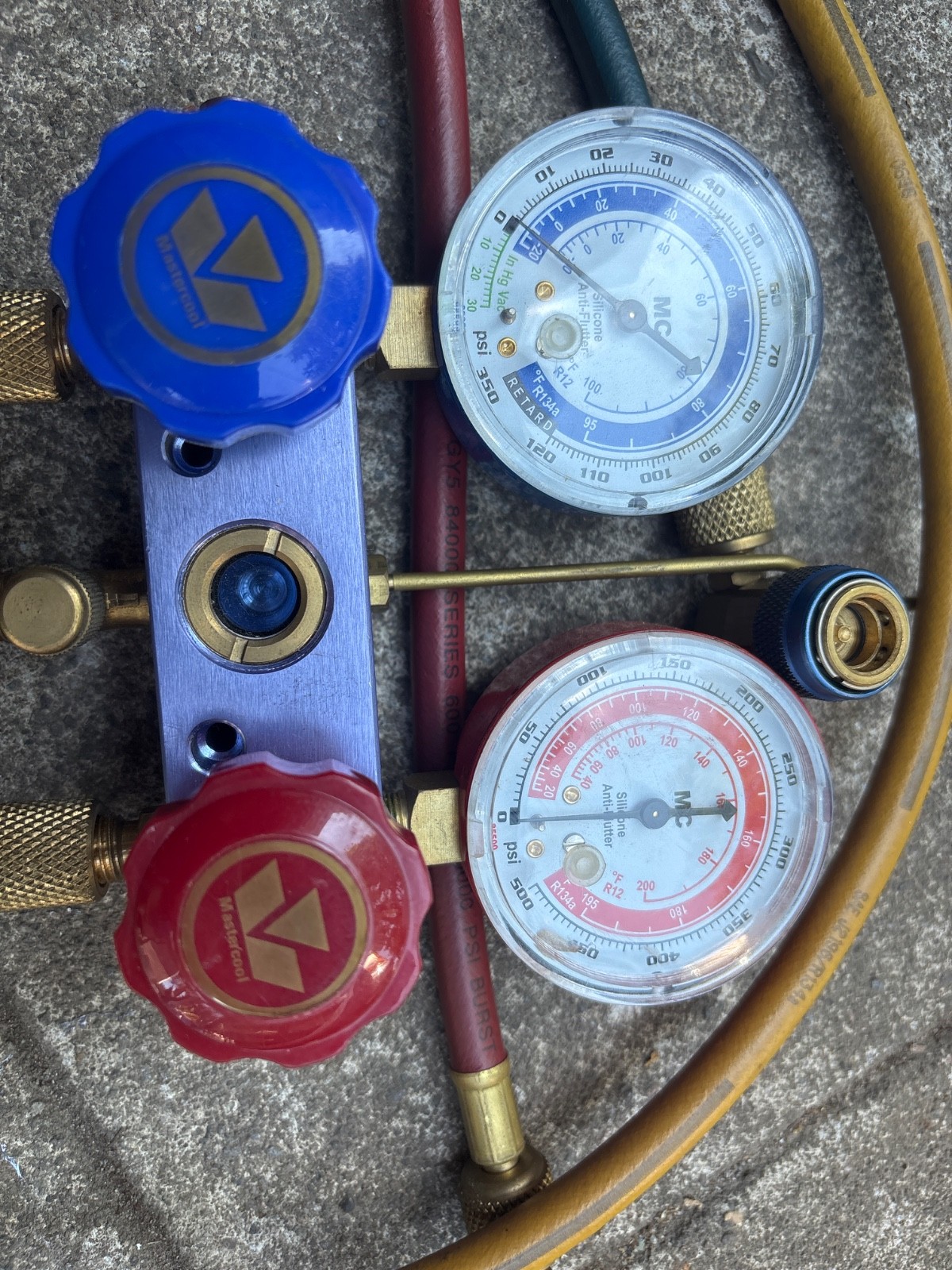 CORNWELL MASTERCOOL DUAL MANIFOLD GAUGE SET