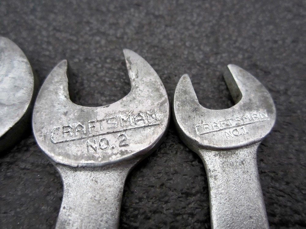 Vintage Craftsman 4pc SAE Tappet Wrench Set -V- Made in USA