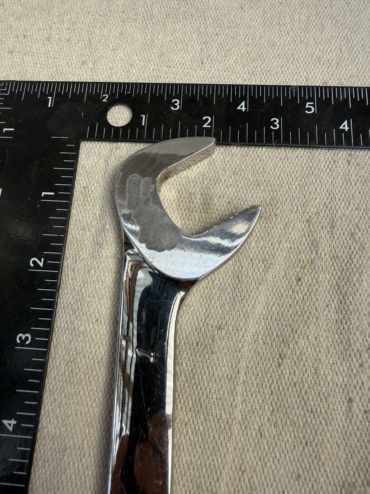 Snap-on VS32B 1″ SAE Four-Way Open-End Angle Head Chrome Wrench USA