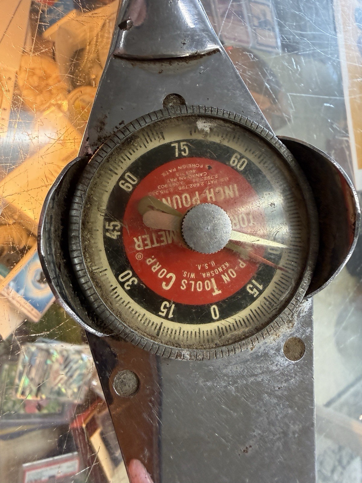 Snap On 6FUA 1/4” Drive Torqometer 0-75 Inch Pounds Dial Torque Wrench