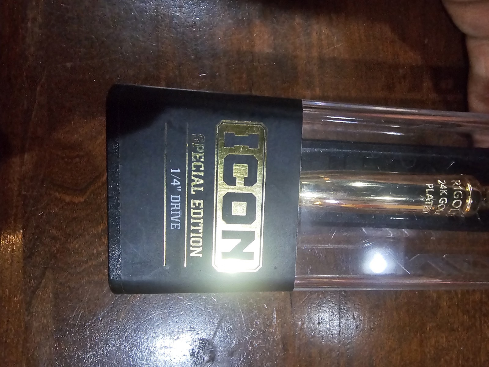 Icon 24k Gold Ratchet 1/4 Drive 90T Low Profile Limited Edition New Unopened