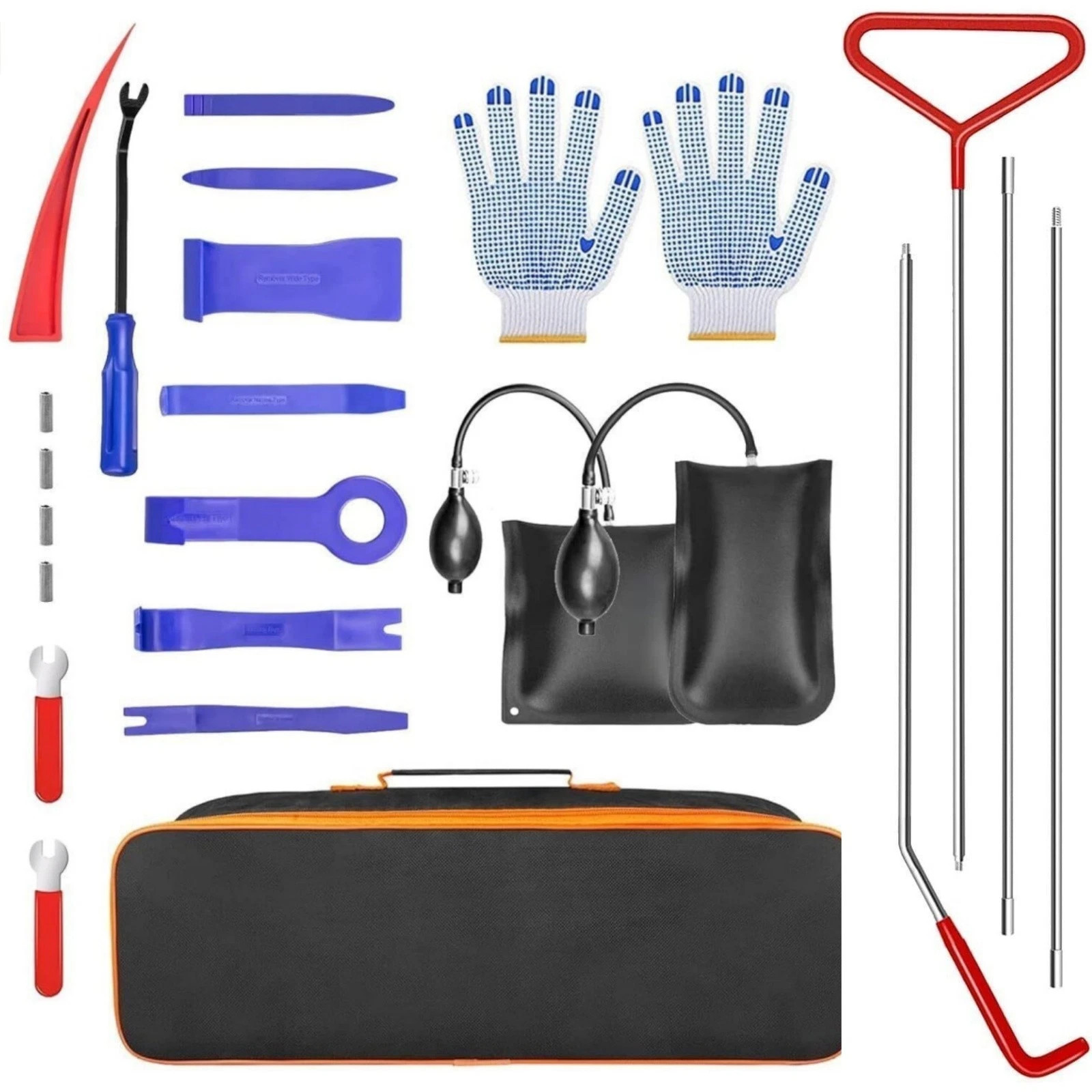 24PCS Stainless Steel Repair Tools, Car Tool Kits for Vehicles with Carrying Bag