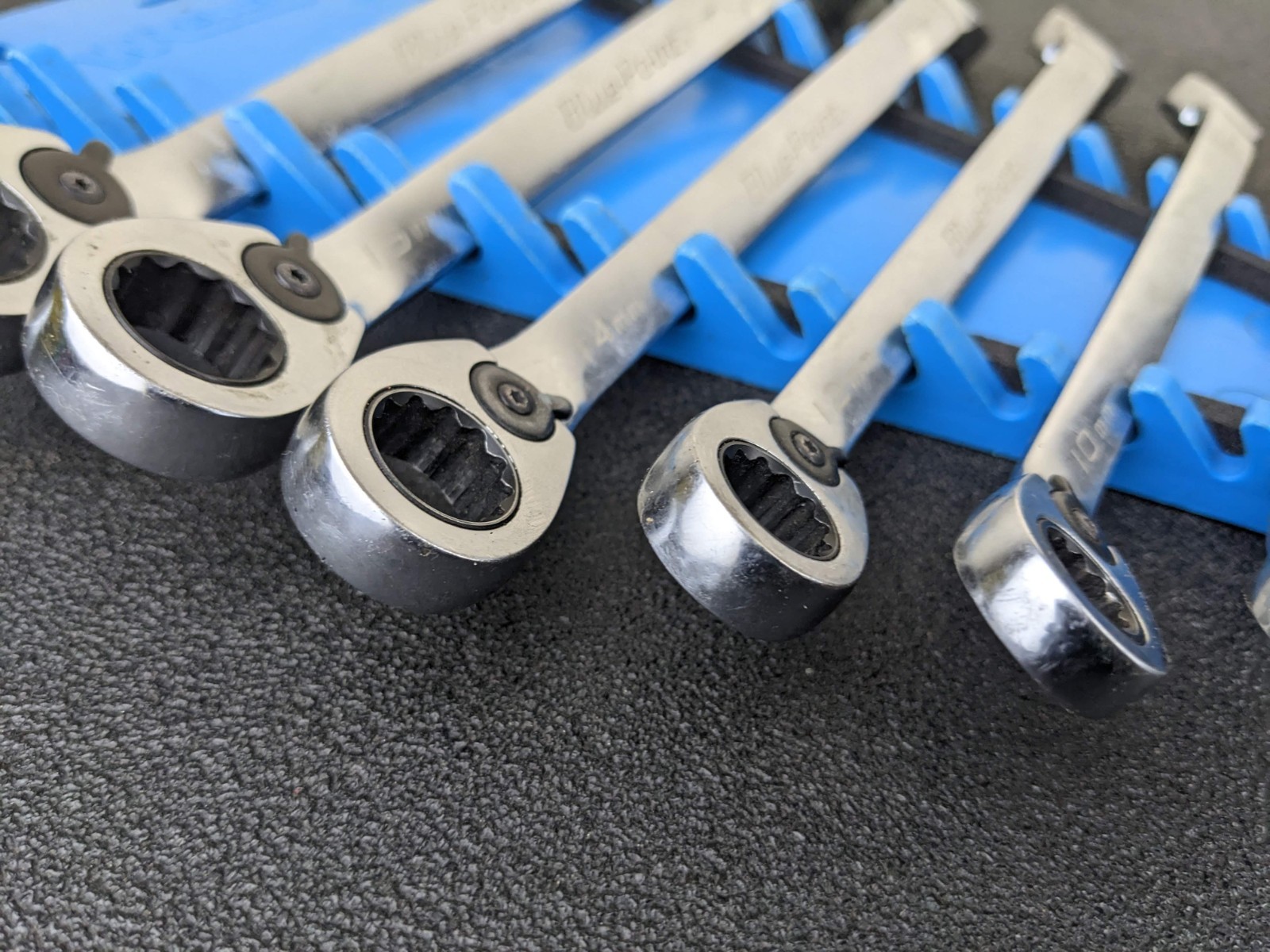 #bp430 Blue Point BXORM706 Reversible Offset 12Pt Ratcheting Wrench Set 8-19mm
