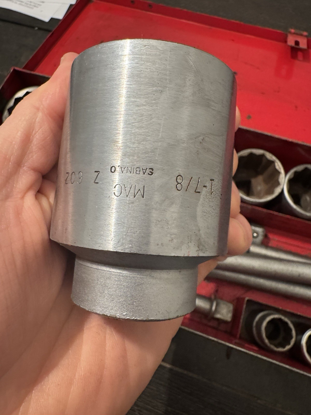 Mac 22pc 3/4″ Drive Socket 15/16″ 2″ 12Pt Service Set Metal Tool Box 3/4inch Dr