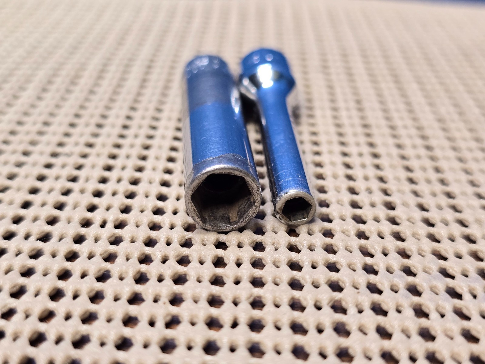 Pair of Snap On 1/4″ Dr Deep Well 6 Point Sockets STM05 5/32″ STM10 5/16″