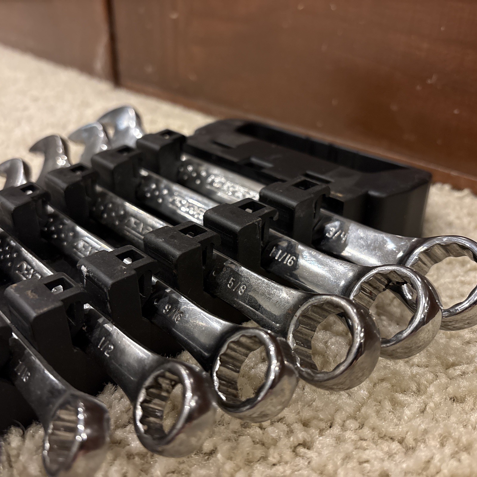 NEW Mac Tools EXPERT Series 9 pc. 1/4” –3/4” SAE 12-Point Combination Wrench Set