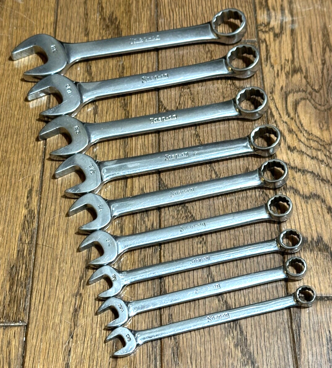 🇺🇸 SNAP ON Tools USA 5/16″- 3/4″ Wrench Set SAE Combo Short Stubby 12PT DR Lot