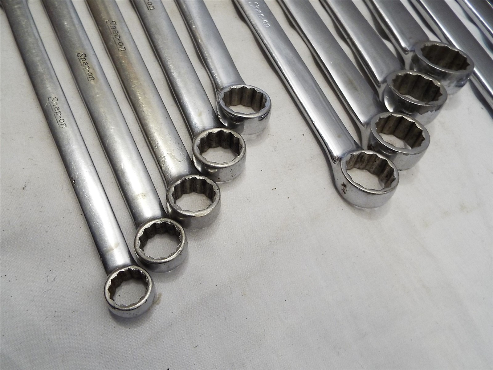 Set 12 Snap-On Combination SAE Wrenches 7/16″ to 1-1/8″ OEX 14-36