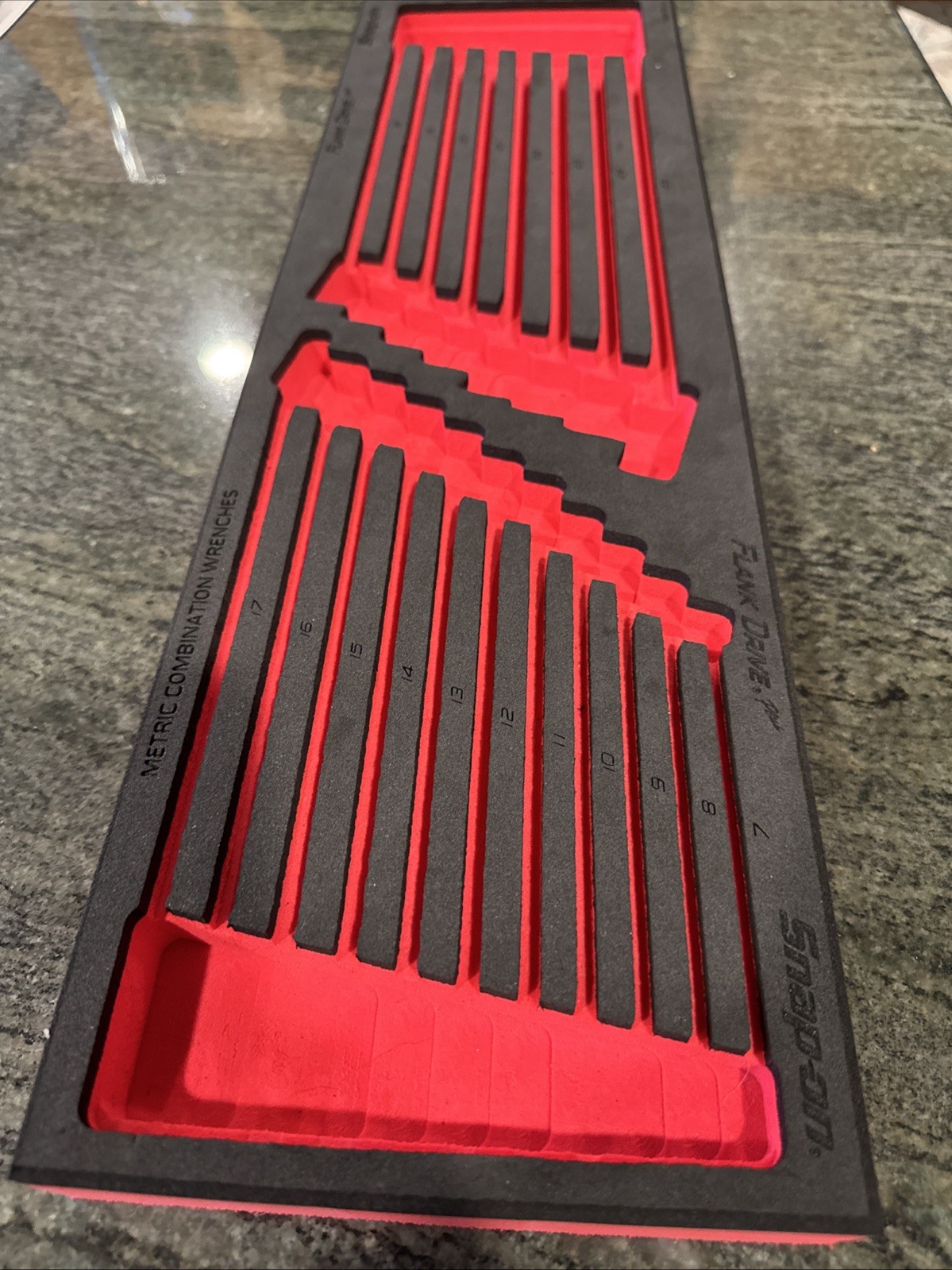 Snap On fmwrm13b foam for 7-25 mm flank drive plus+ wrench set NO TOOLS new read