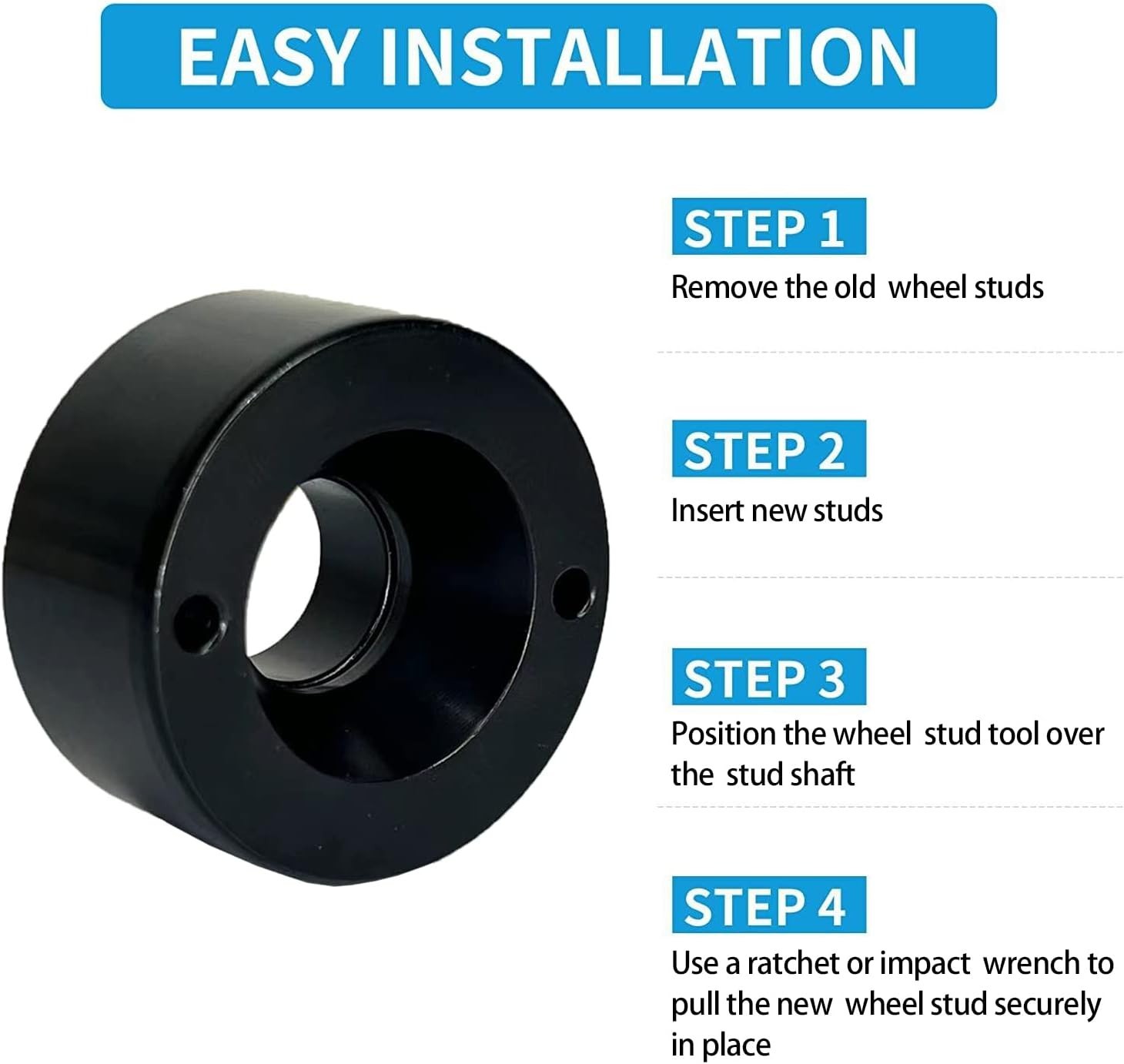 Wheel Stud Installer， Tool Compatible with Most All Automotive and Light-Duty…