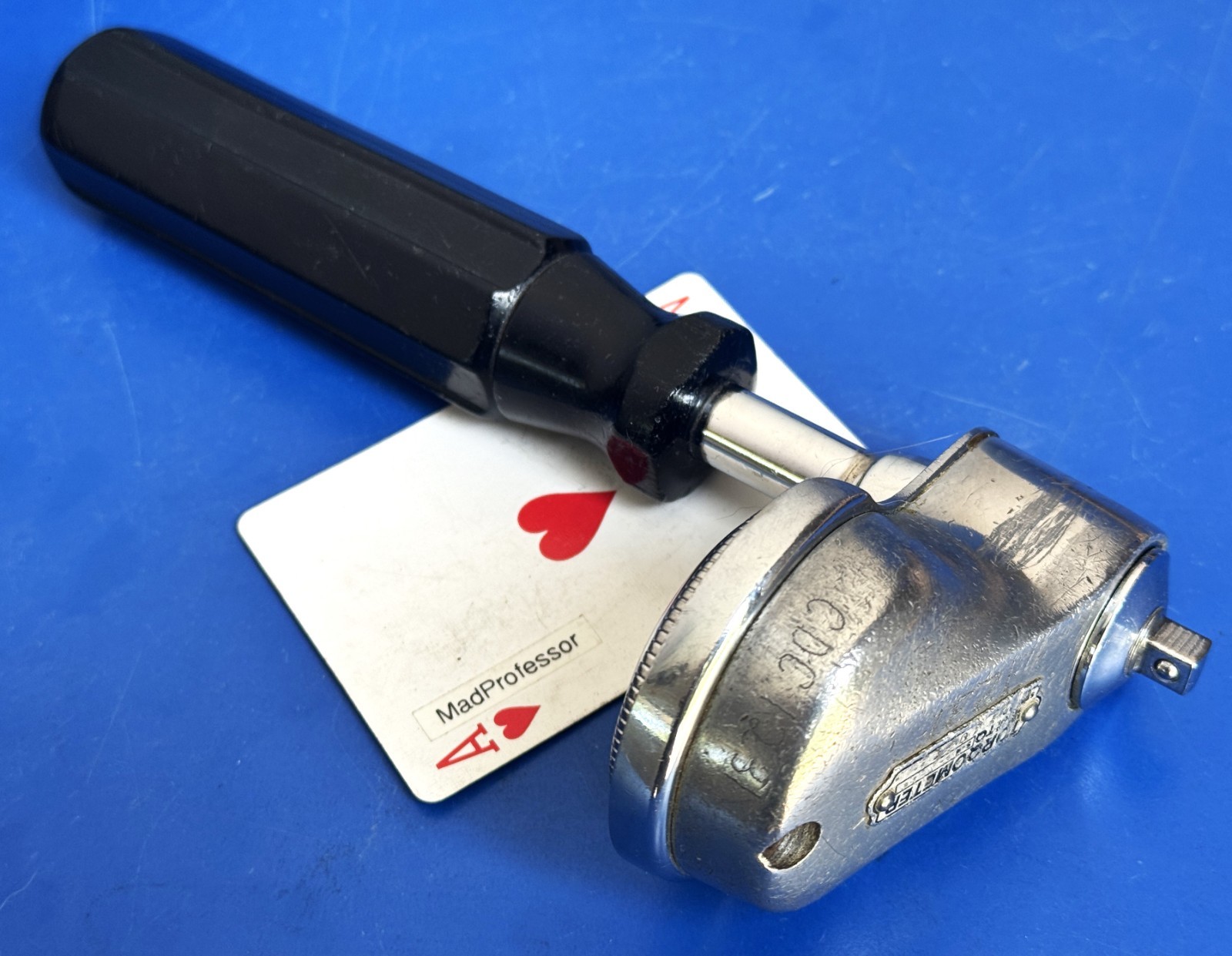 Snap-on 1/4″ Drive Dial US Basic Torque Driver Wrench Torqometer 50 inlb TQS4