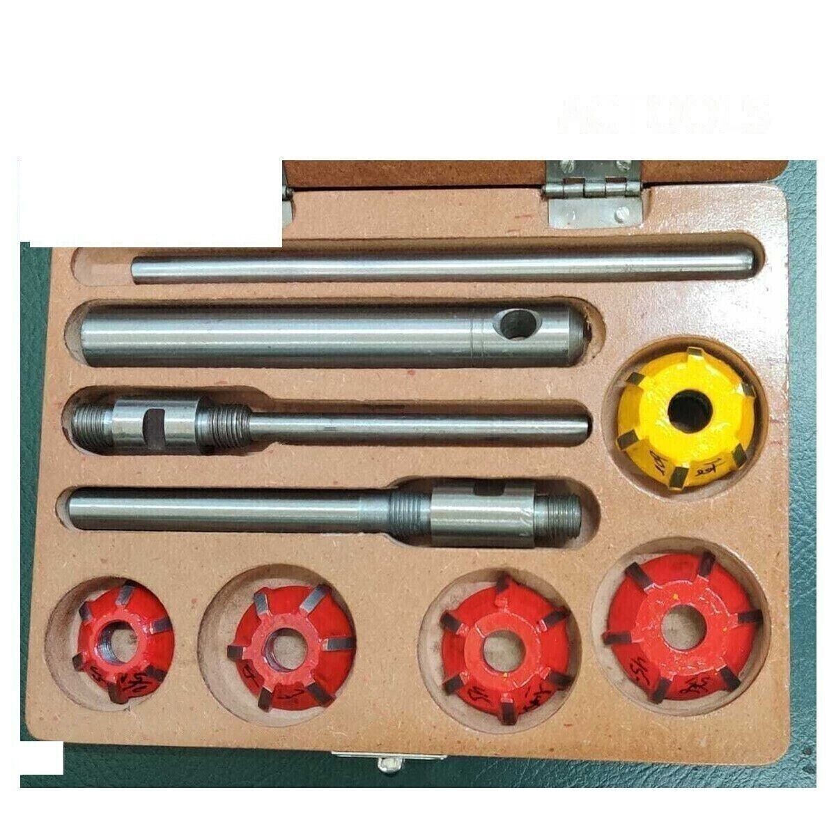 4Carbide Tipped Valve Seat Face Cutter Set Of 5 Pcs Kit Piece Cutters