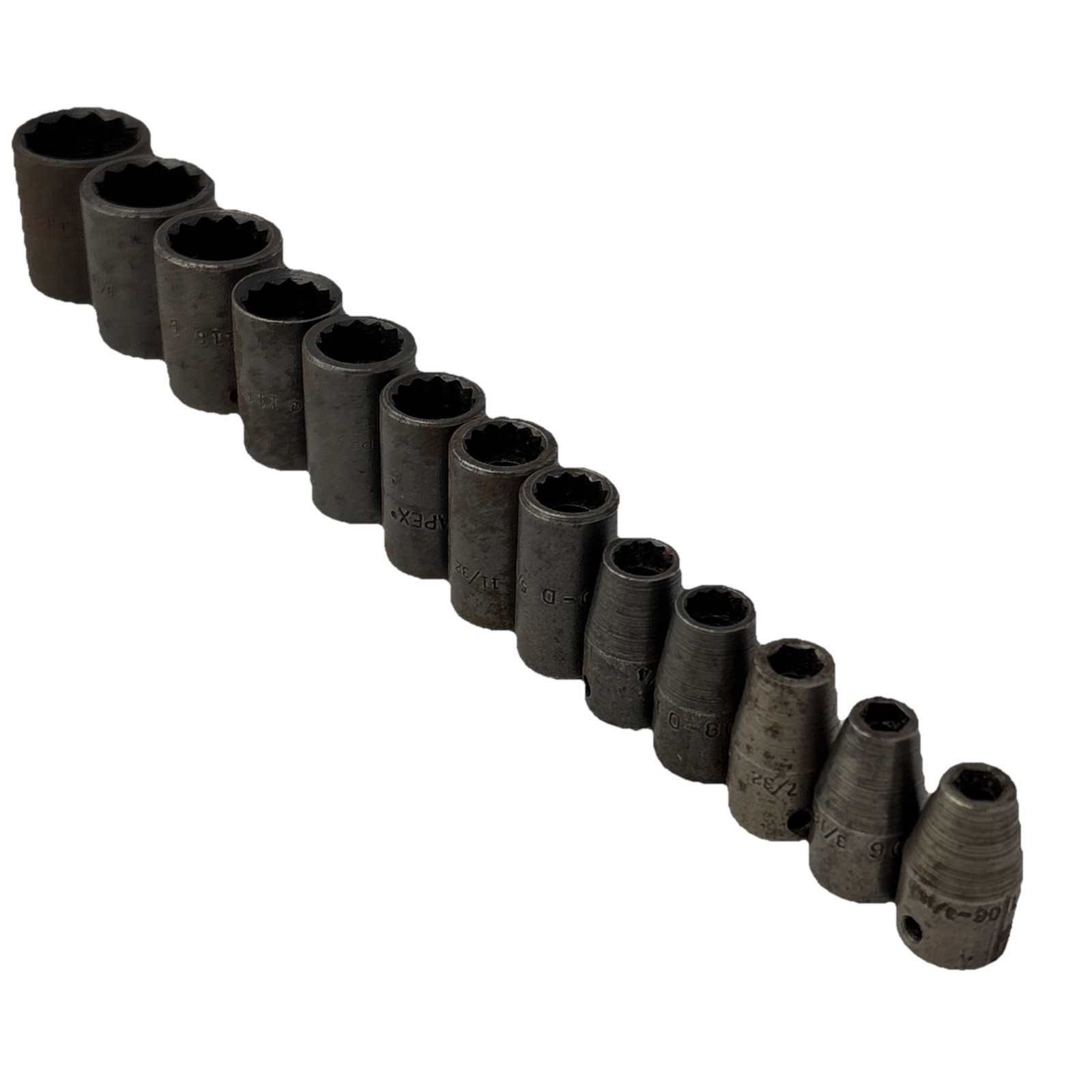 Apex USA 1/4″ drive SAE Impact Socket Set See Desc