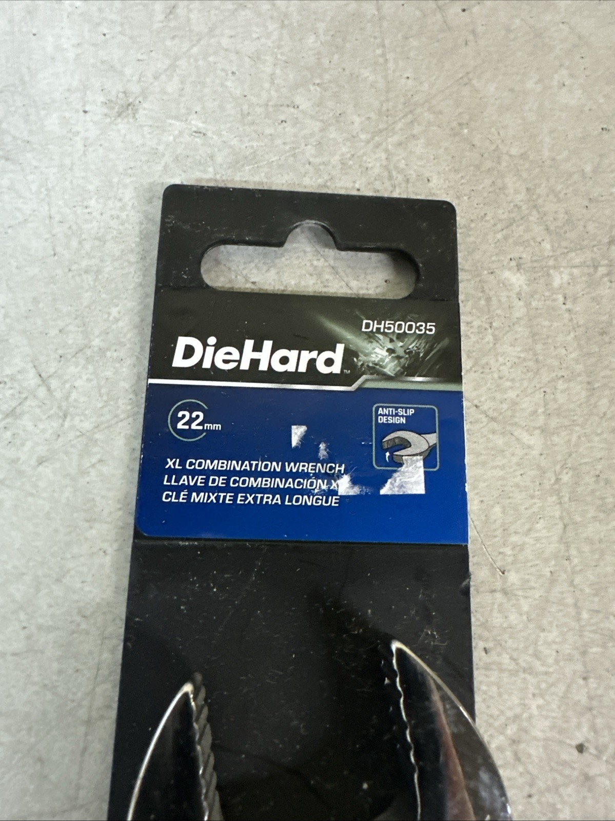 NEW DieHard XL Combination Wrench 22MM PN: DH50035