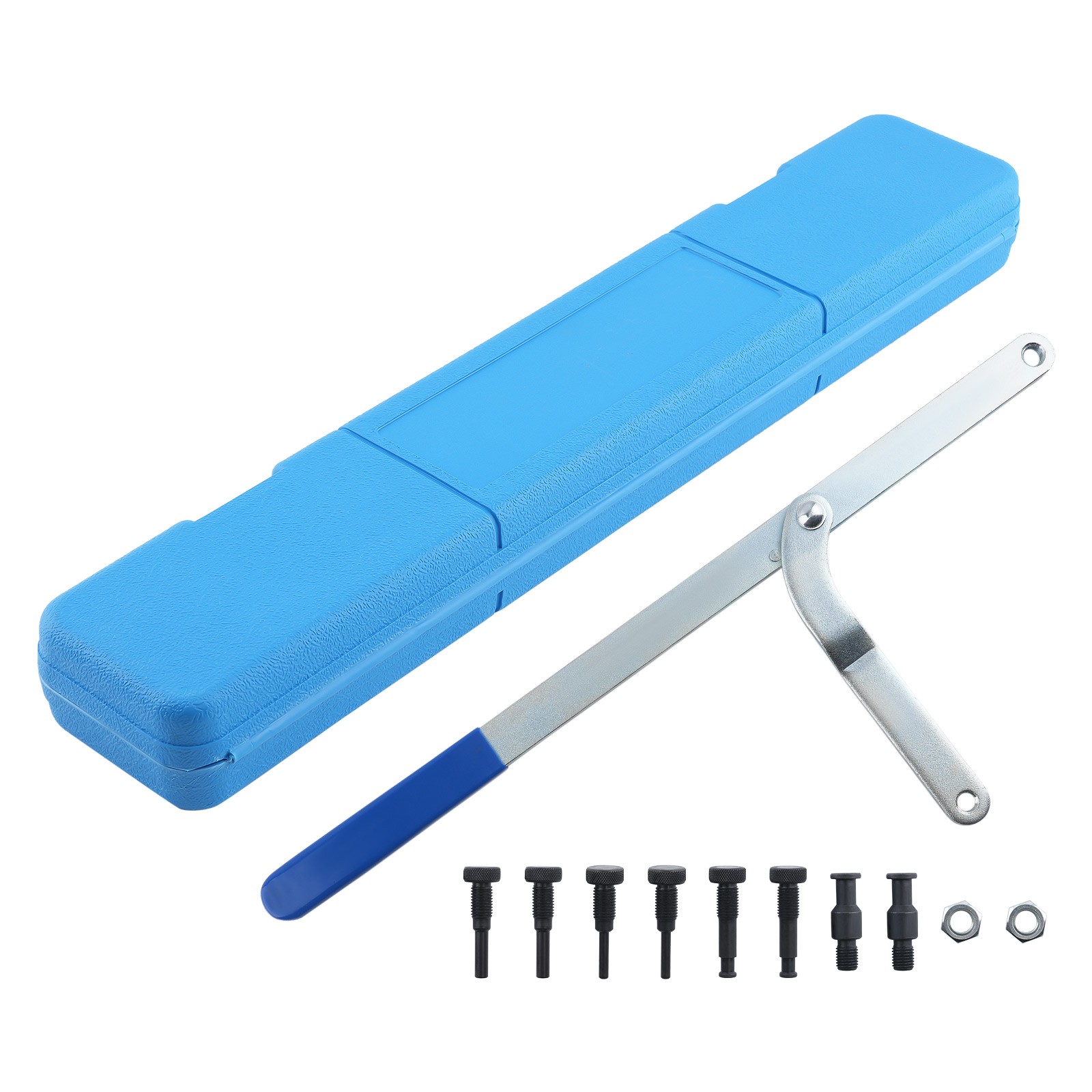 Adjustable Universal Camshaft Tool Wrench 1.5″-8.7″ Pulley Holder w/ Pins Kit