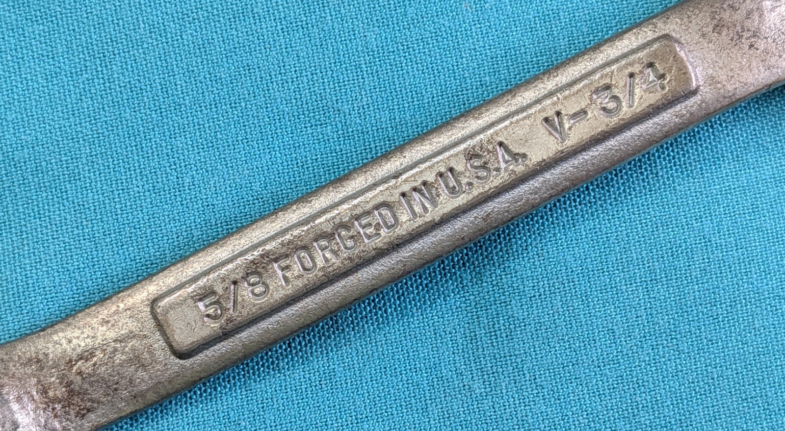 Vintage CRAFTSMAN 5/8″ X 3/4″ 12pt Stubby Box End Wrench SAE U.S.A. *V-Forge*