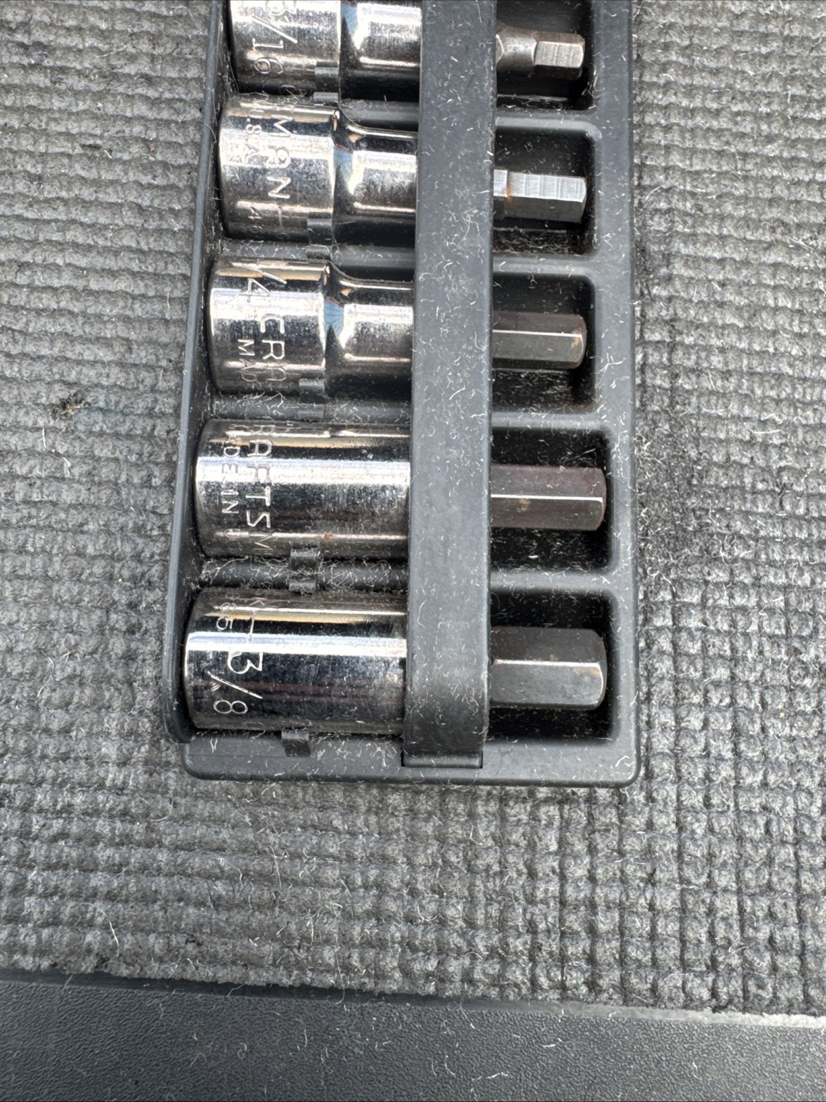 Sears Craftsman USA 6pc Socket Set 3/8 Drive SAE 34447 Hex Bit Tools NOS GK