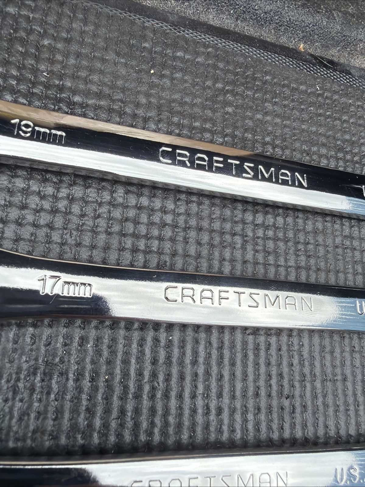 Rare Sears Craftsman USA Nos 7pc Locking Flex Ratcheting Wrench Set 42401 Metric