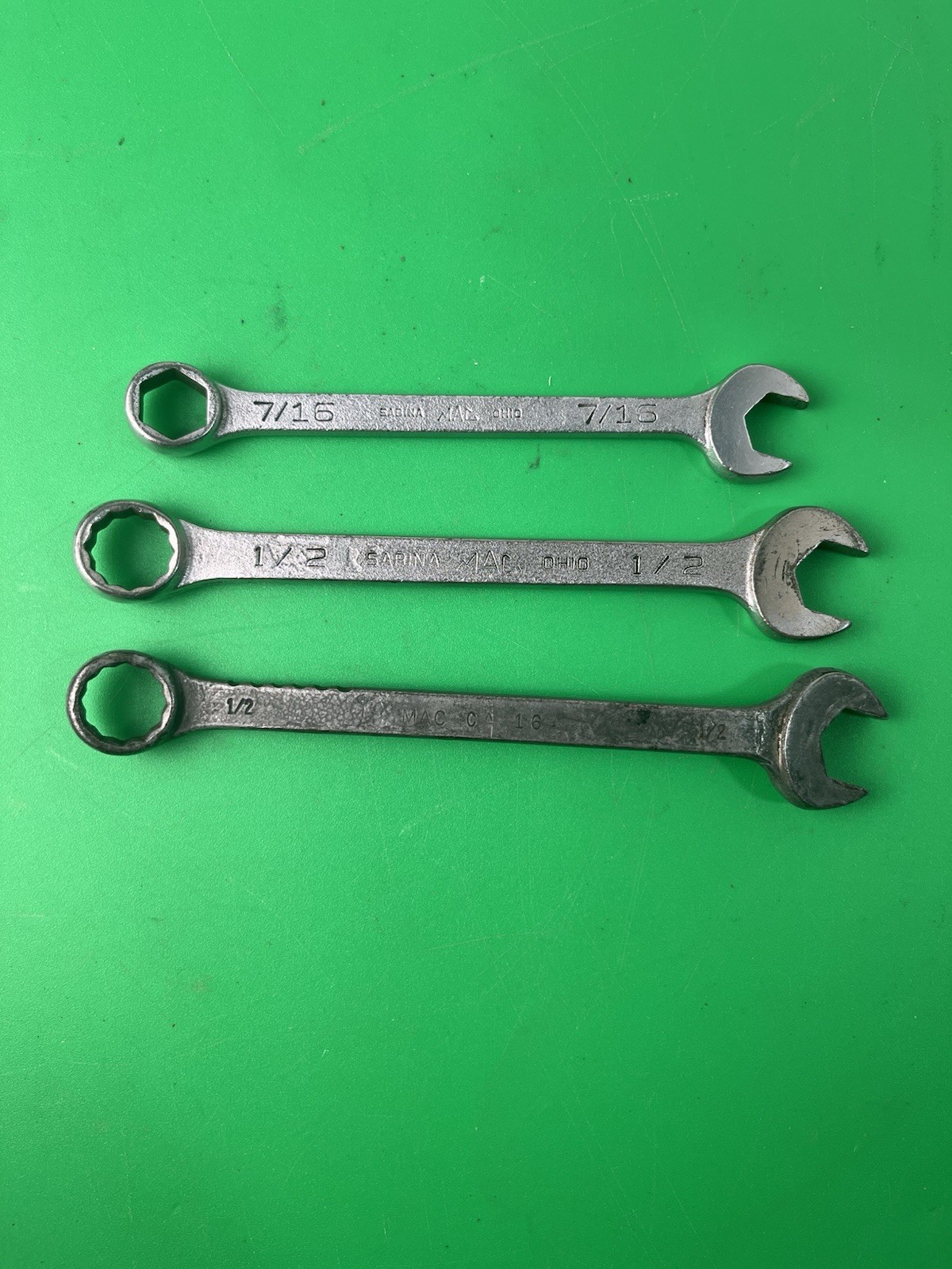 MAC Tools Wrench Lot Of 3 Sardina OH CH14, CW16, CA16