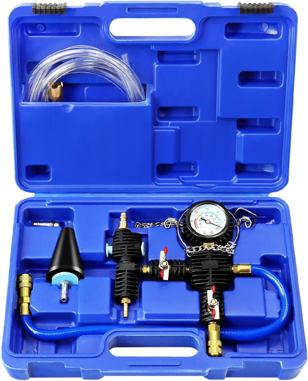 Universal Automotive Vacuum Filler & Radiator Purge Kit with Durable Accessories