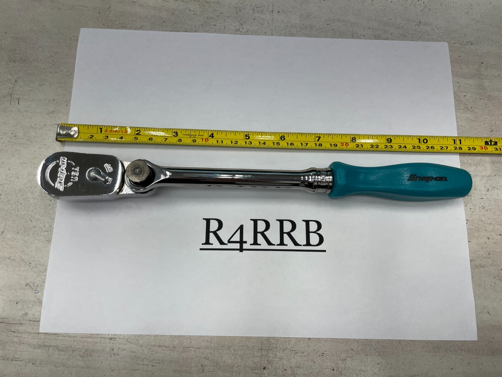 Snap-on Tools USA NEW TEAL 3/8″ Drive Hard Grip Multi-Position Ratchet FHD80MTL