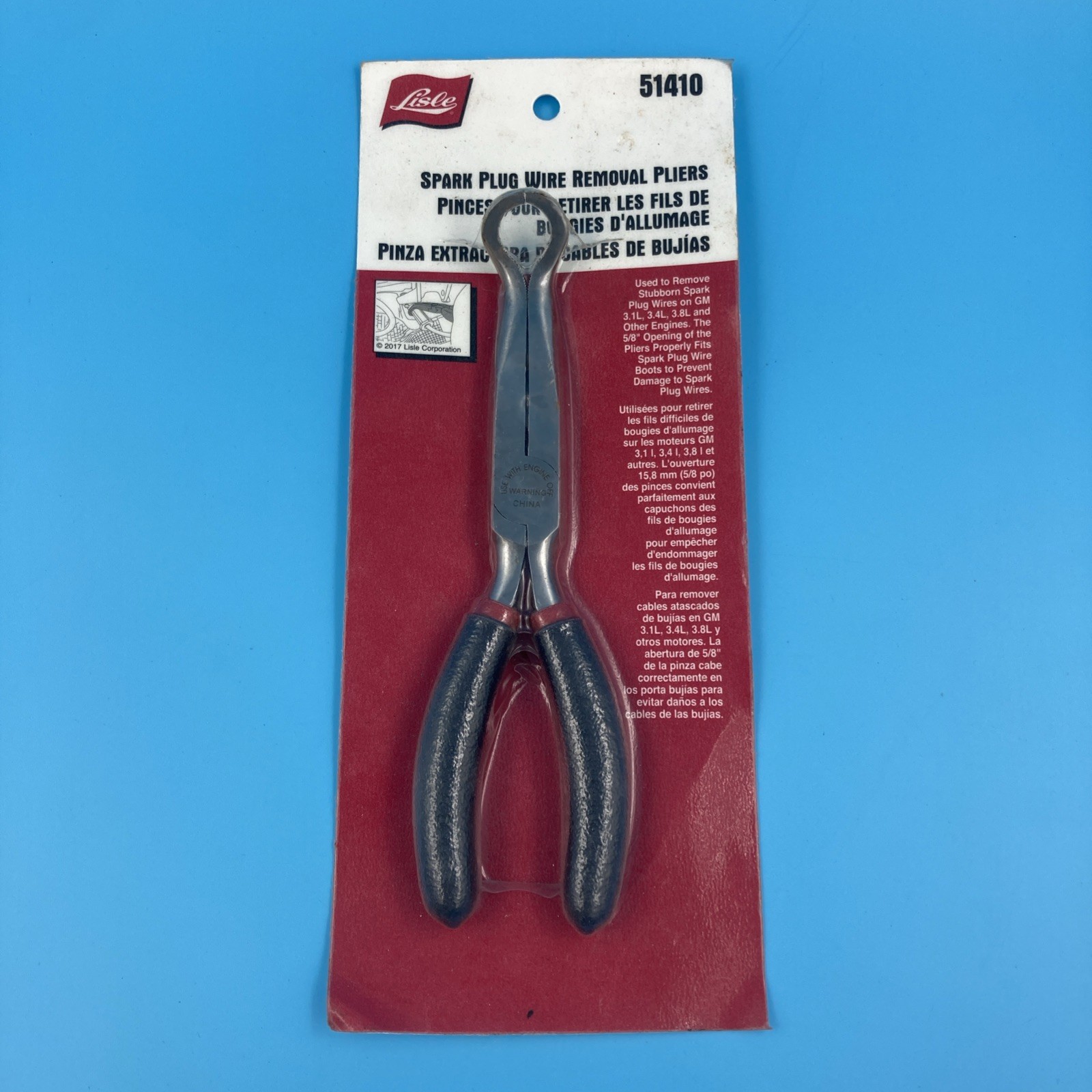 Lisle 51410 Offset Spark Plug Boot Removal Pliers for GM Engines