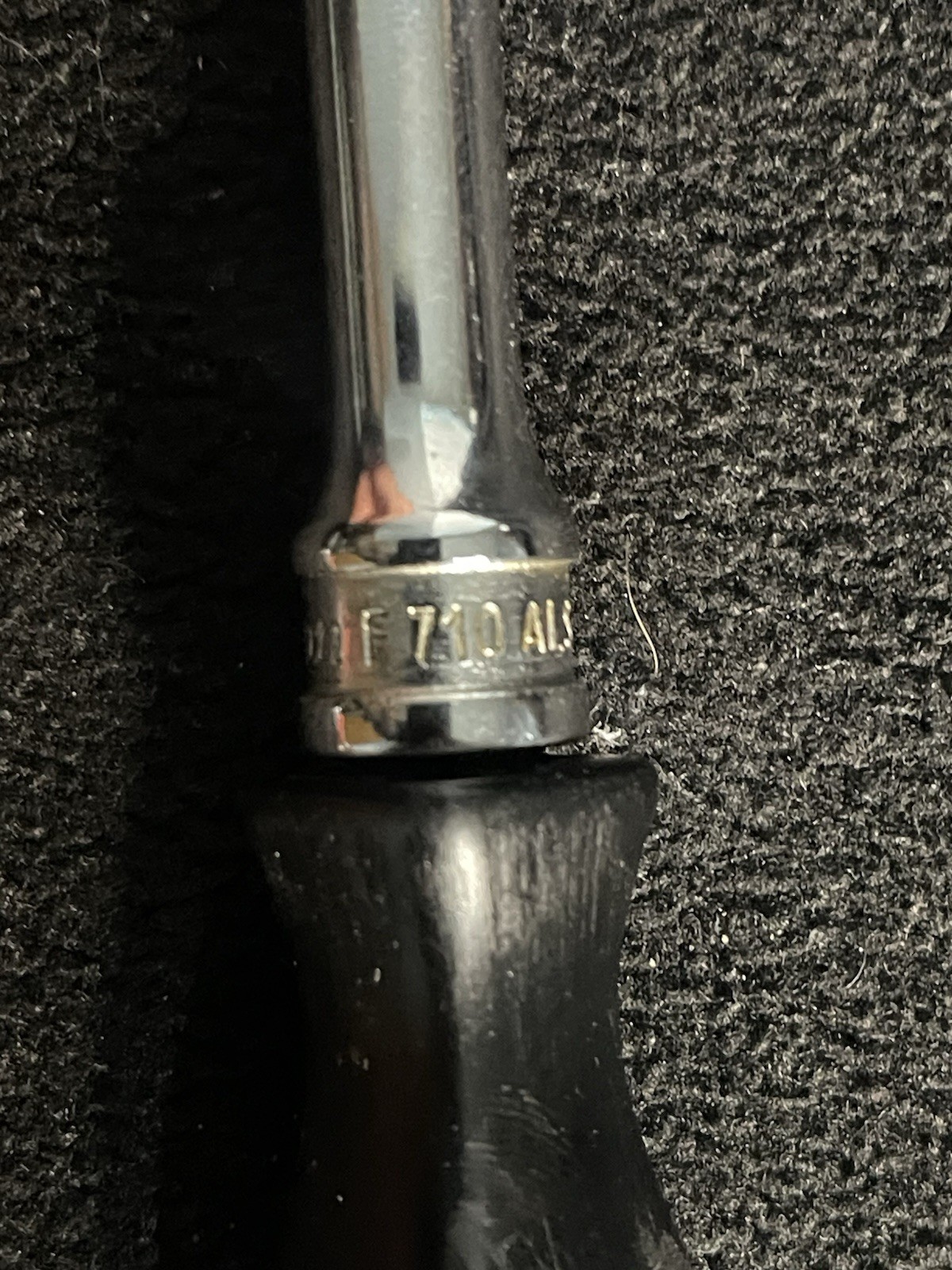 Snap-On 3/8 Drive F710 ALS Ratchet 8” Long Black Plastic Handle