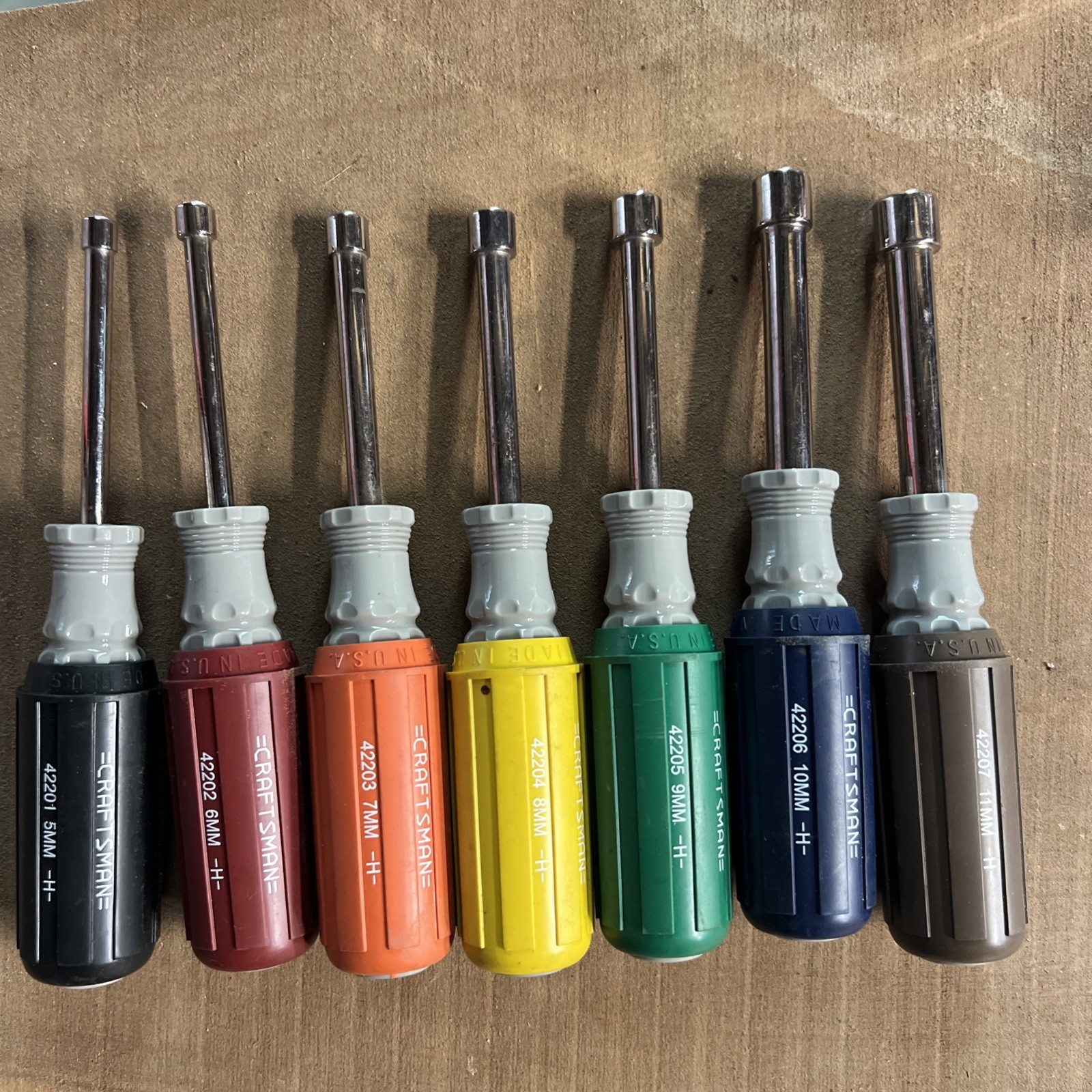Vintage Craftsman 7pc Metric Driver Set Cushion Grip USA