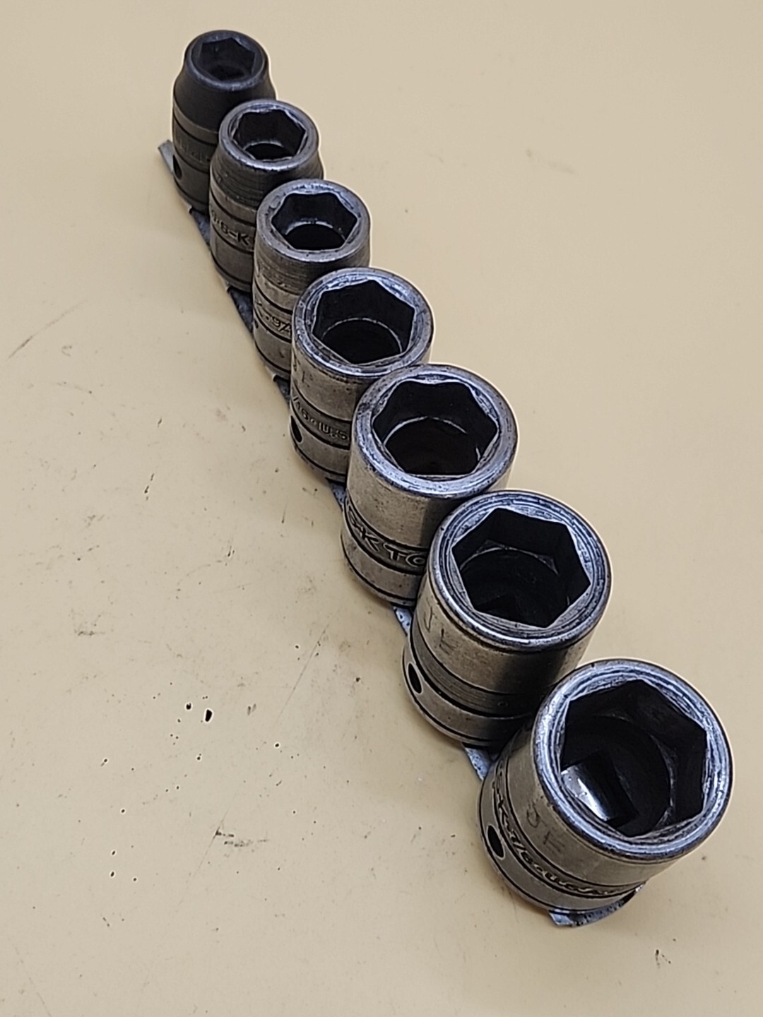 S-K Tools SOCKET 7/8″-13/16″-3/4″-11/16″-9/16″-1/2″-7/16″ 6 Dr USA