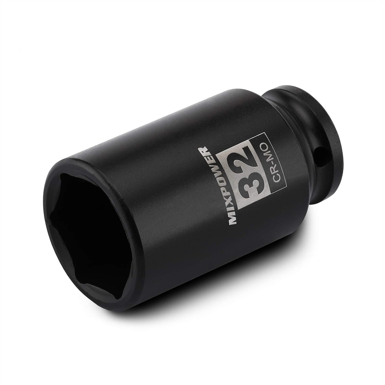Professional Grade 1/2″ 32mm Axle Nut Socket, CR-MO with Black Phosphate Finish